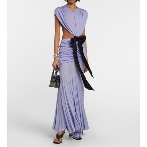 NWT Gia Borghini Gia 6 Leather Thong Sandal Kitten Heels - Picture 2 of 12